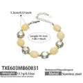 TXE603 – Bracelet / Champagne Resin Steel / 19+5 cm