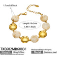 TXE602 – Bracelet / Champagne Resin Gold / 19+5 cm