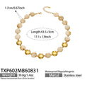 TXP602 – Necklace / Champagne Resin Gold / 43.5+5 cm