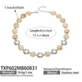 TXP602 – Necklace / Champagne Resin Steel / 43.5+5 cm
