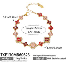 316L Stainless Steel 18K PVD Gold Clover Bracelet made with 316L stainless steel and 18K PVD gold finish for wholesale jewelry buyers - image 4