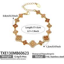 316L Stainless Steel 18K PVD Gold Clover Bracelet made with 316L stainless steel and 18K PVD gold finish for wholesale jewelry buyers - image 7
