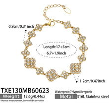 316L Stainless Steel 18K PVD Gold Clover Bracelet made with 316L stainless steel and 18K PVD gold finish for wholesale jewelry buyers - image 8