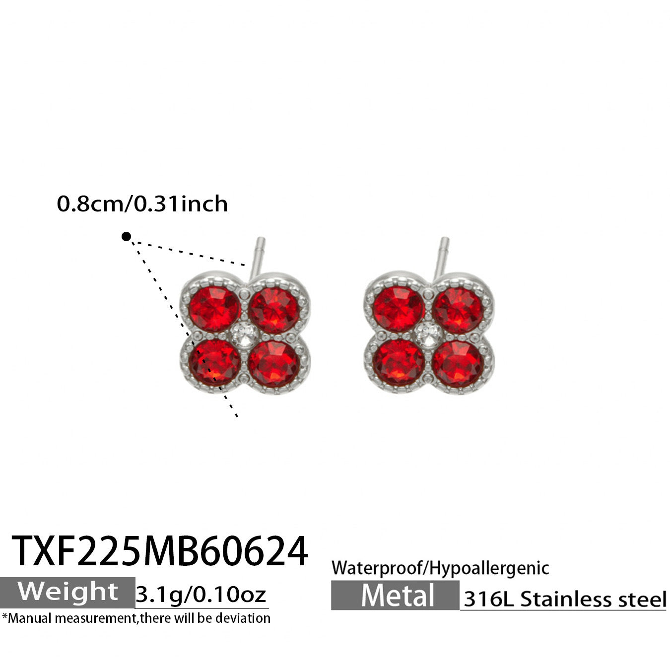 316L Stainless Steel 18K PVD Gold Clover Necklace & Earring Collection made with 316L stainless steel and 18K PVD gold finish for wholesale jewelry buyers - image 11