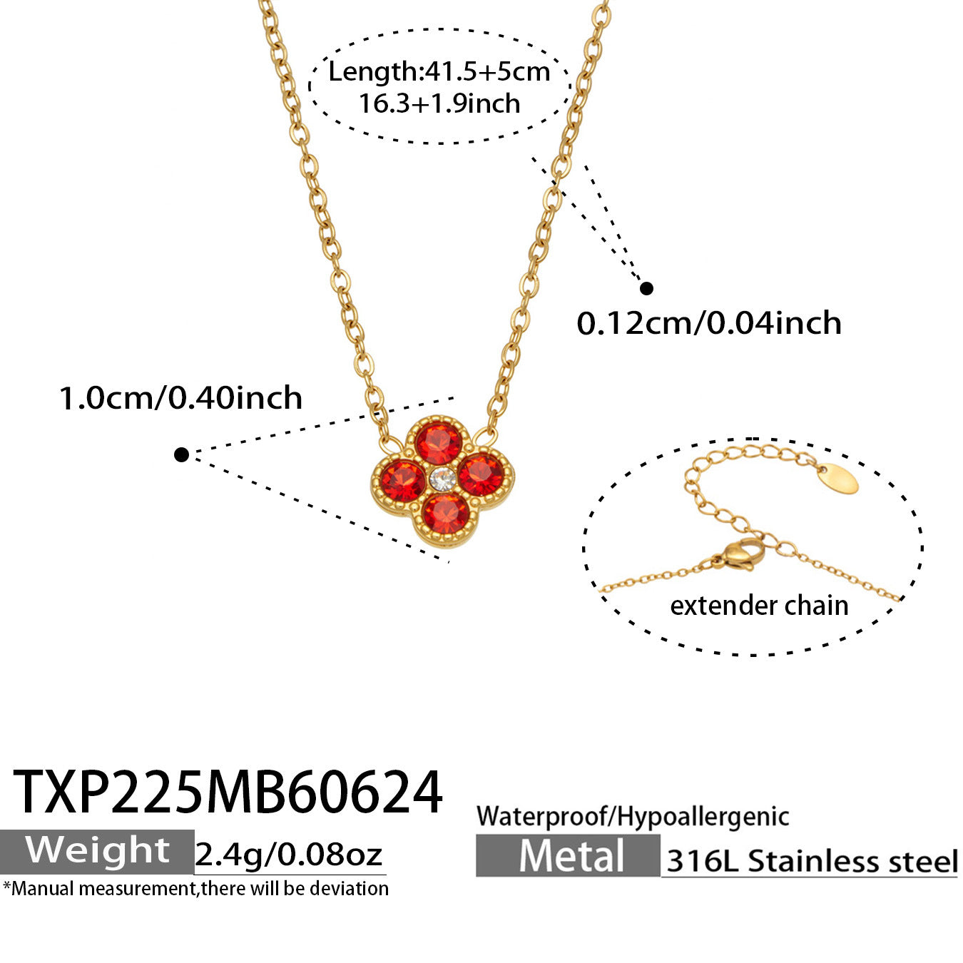 316L Stainless Steel 18K PVD Gold Clover Necklace & Earring Collection made with 316L stainless steel and 18K PVD gold finish for wholesale jewelry buyers - image 16