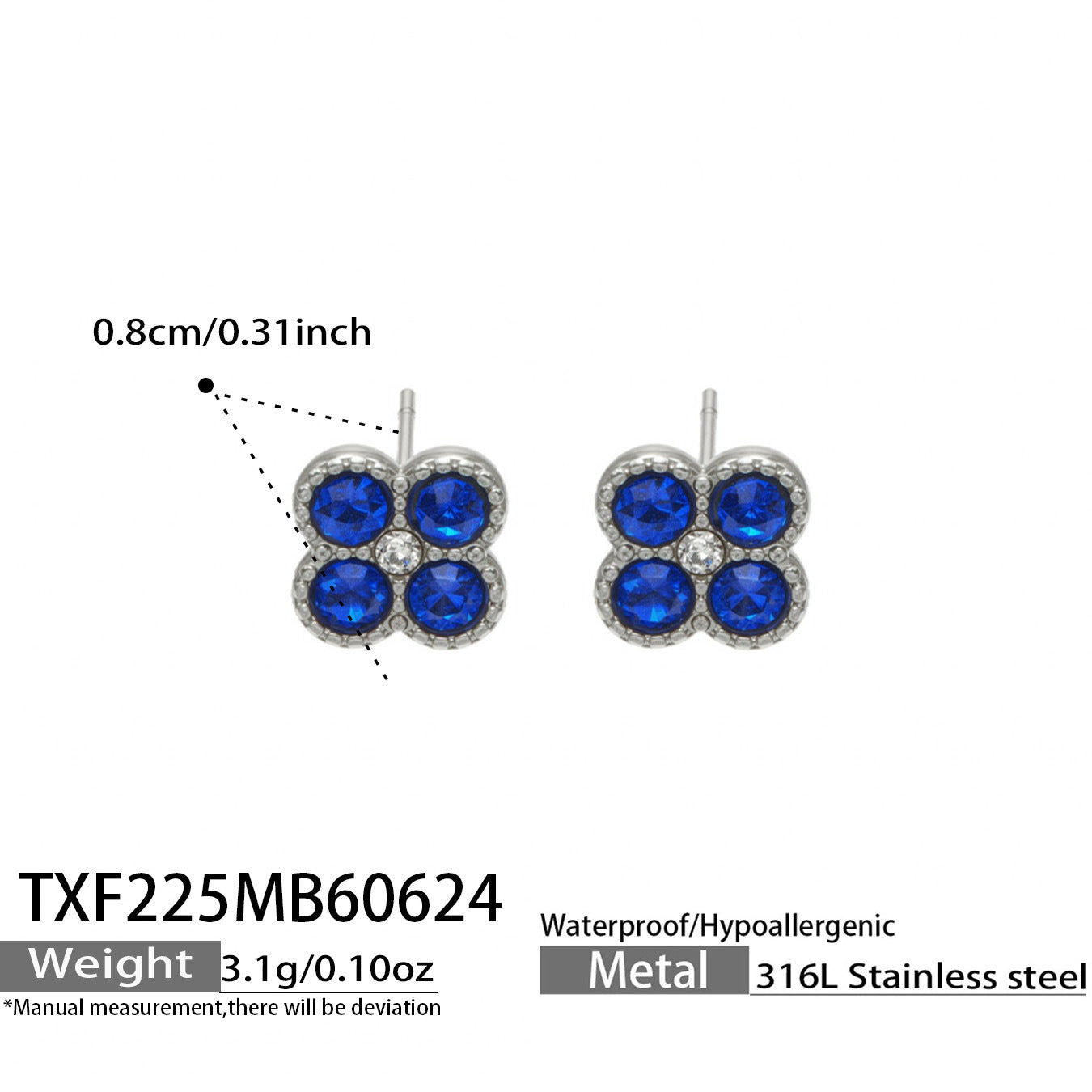 316L Stainless Steel 18K PVD Gold Clover Necklace & Earring Collection made with 316L stainless steel and 18K PVD gold finish for wholesale jewelry buyers - image 8
