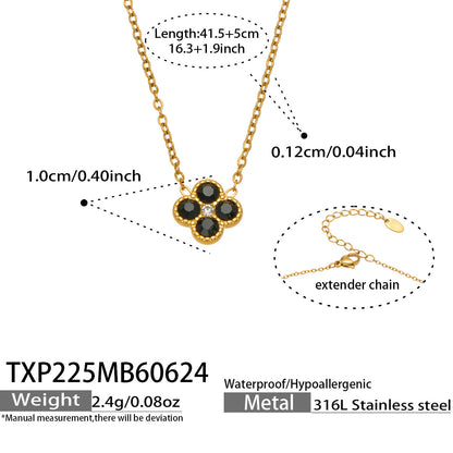 316L Stainless Steel 18K PVD Gold Clover Earrings made with 316L stainless steel and 18K PVD gold finish for wholesale jewelry buyers - image 17