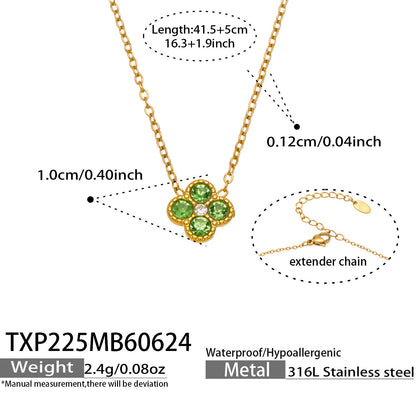 316L Stainless Steel 18K PVD Gold Clover Earrings made with 316L stainless steel and 18K PVD gold finish for wholesale jewelry buyers - image 6