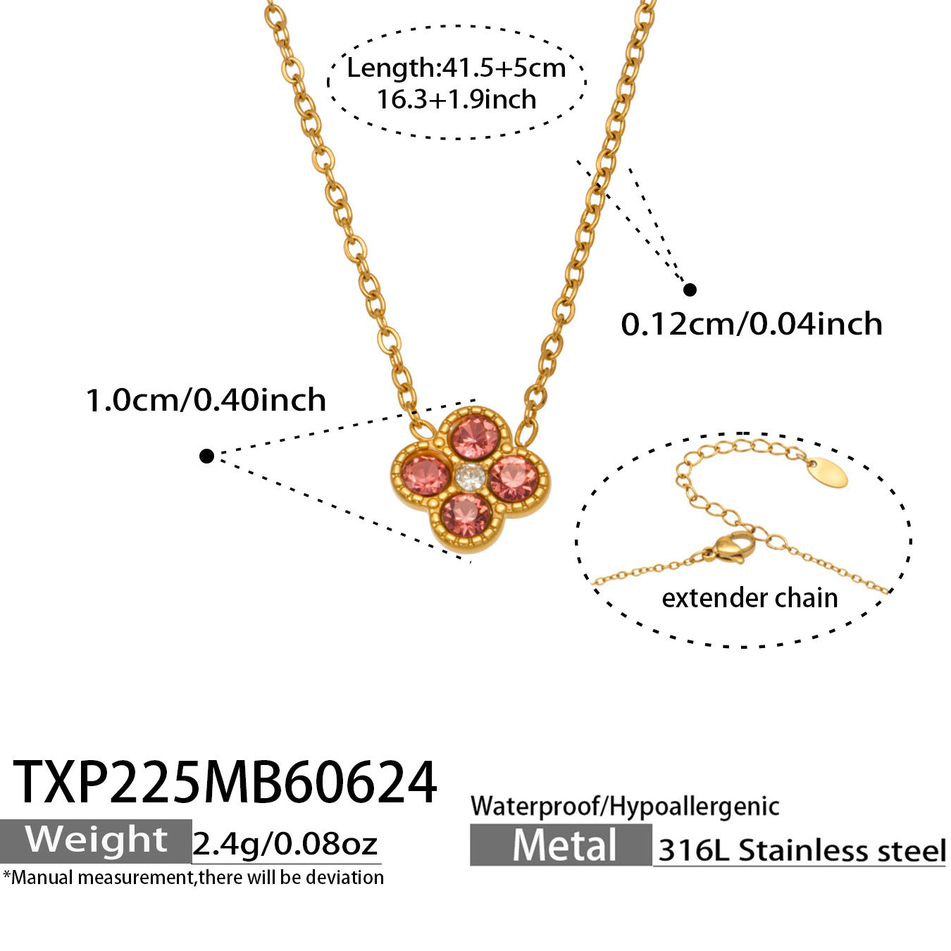 316L Stainless Steel 18K PVD Gold Clover Earrings made with 316L stainless steel and 18K PVD gold finish for wholesale jewelry buyers - image 7