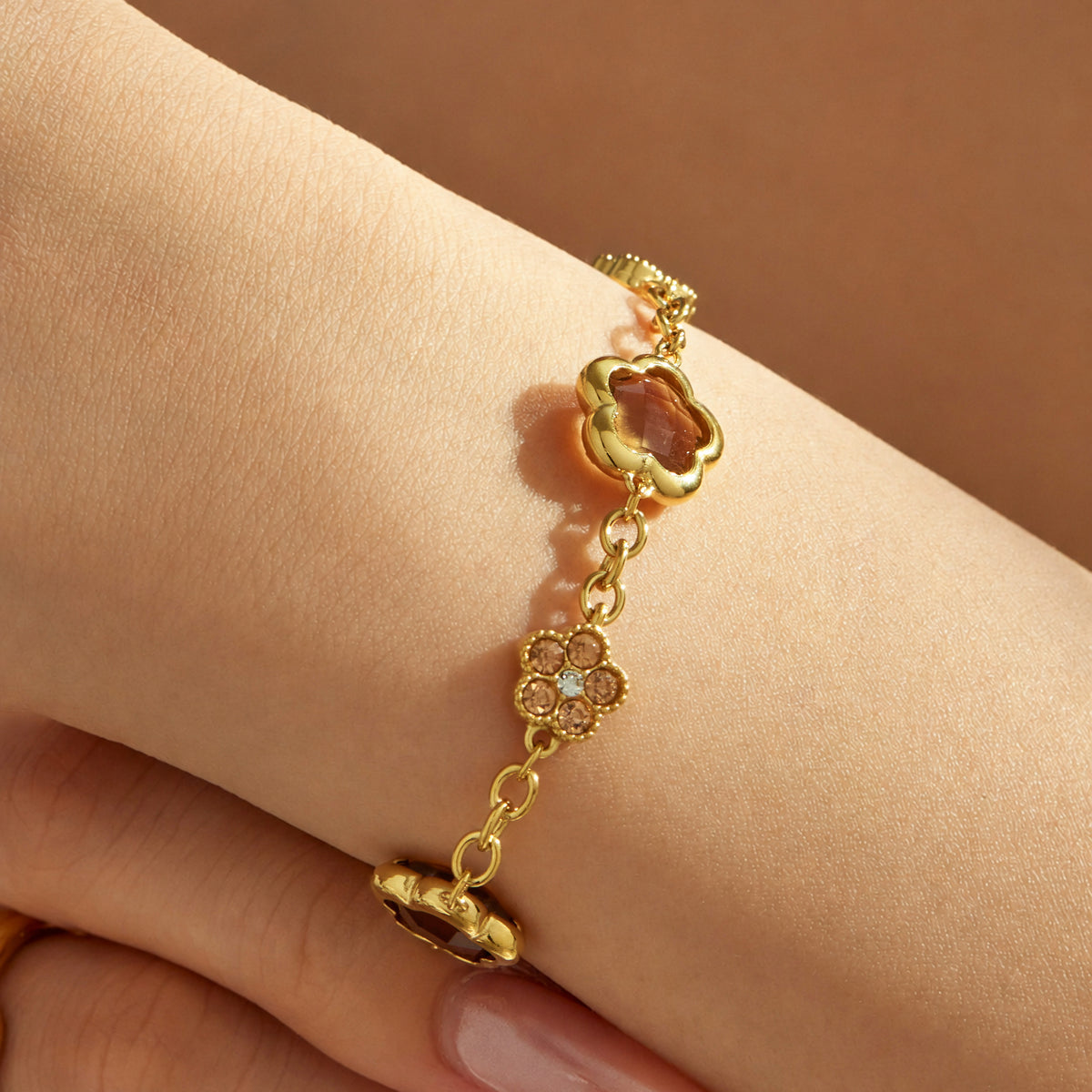 316L Stainless Steel 18K PVD Gold Clover Flower Jewelry Collection made with 316L stainless steel and 18K PVD gold finish for wholesale jewelry buyers - image 15