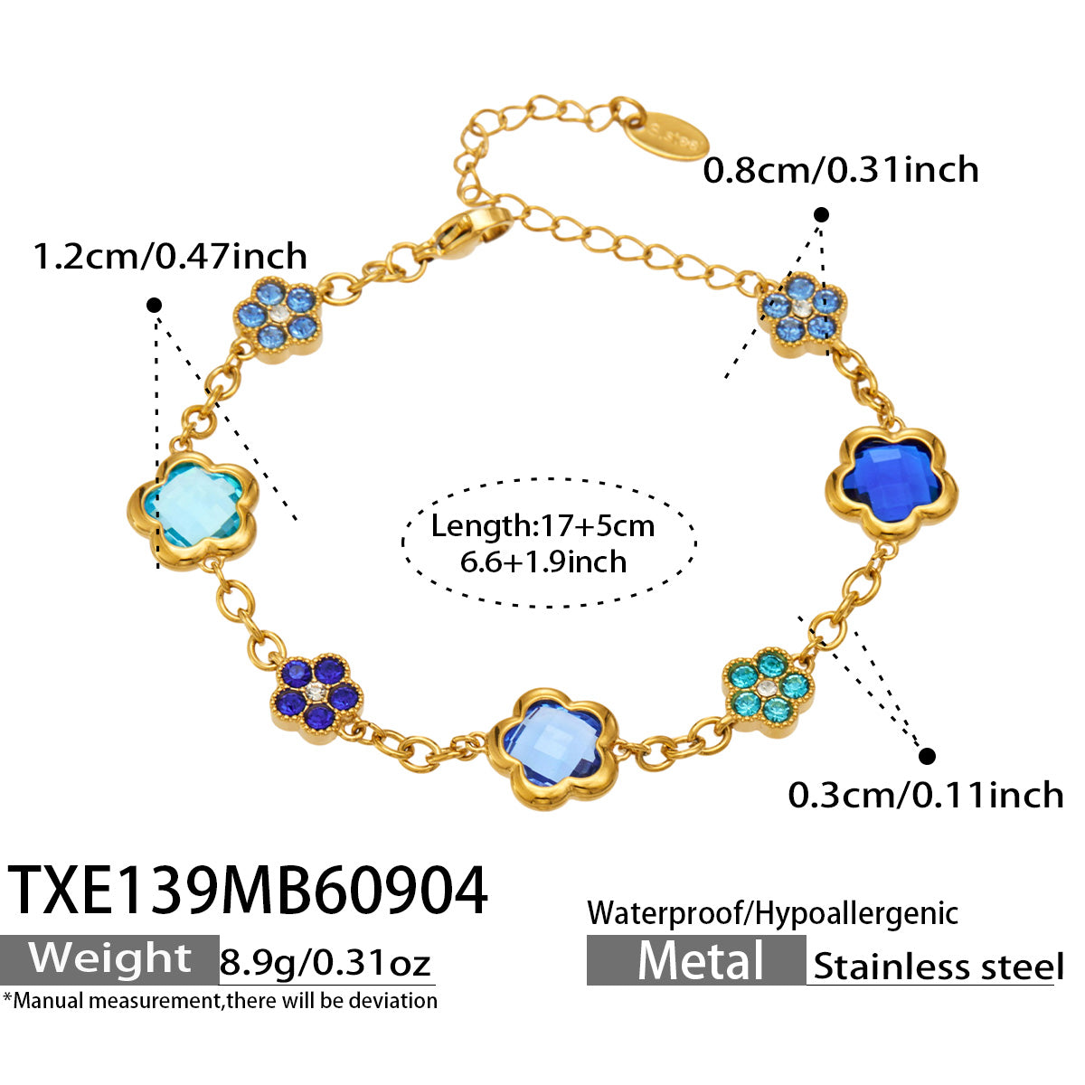 316L Stainless Steel 18K PVD Gold Clover Flower Jewelry Collection made with 316L stainless steel and 18K PVD gold finish for wholesale jewelry buyers - image 21