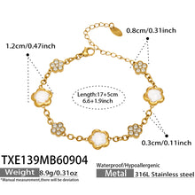 316L Stainless Steel 18K PVD Gold Clover Flower Jewelry Collection made with 316L stainless steel and 18K PVD gold finish for wholesale jewelry buyers - image 3