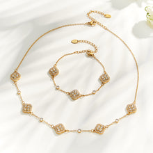 316L Stainless Steel 18K PVD Gold Clover Pendant Necklace made with 316L stainless steel and 18K PVD gold finish for wholesale jewelry buyers - image 7