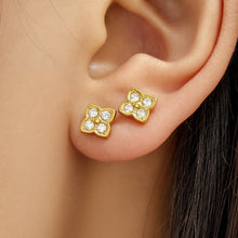 316L Stainless Steel 18K PVD Gold Clover Tassel Earring made with 316L stainless steel and 18K PVD gold finish for wholesale jewelry buyers - image 6