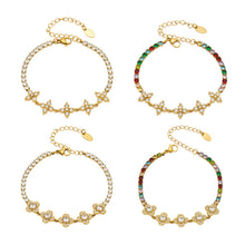 316L Stainless Steel 18K PVD Gold Clover Zircon Bracelet made with 316L stainless steel and 18K PVD gold finish for wholesale jewelry buyers - image 15