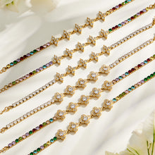 316L Stainless Steel 18K PVD Gold Clover Zircon Bracelet made with 316L stainless steel and 18K PVD gold finish for wholesale jewelry buyers - image 17