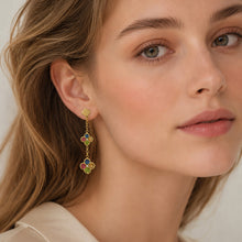 316L Stainless Steel 18K PVD Gold Clover Zircon Earrings made with 316L stainless steel and 18K PVD gold finish for wholesale jewelry buyers - image 8