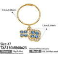 Blue Zircon Gold / Size 7