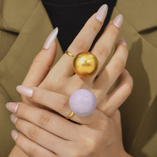 316L Stainless Steel 18K PVD Gold Colorful Enamel Ring made with 316L stainless steel and 18K PVD gold finish for wholesale jewelry buyers - image 4