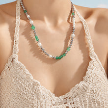 316L Stainless Steel 18K PVD Gold Colorful Natural Stone Necklace made with 316L stainless steel and 18K PVD gold finish for wholesale jewelry buyers - image 15