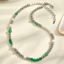 316L Stainless Steel 18K PVD Gold Colorful Natural Stone Necklace made with 316L stainless steel and 18K PVD gold finish for wholesale jewelry buyers - image 21