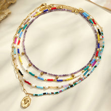 316L Stainless Steel 18K PVD Gold Colorful Natural Stone Necklace made with 316L stainless steel and 18K PVD gold finish for wholesale jewelry buyers - image 22