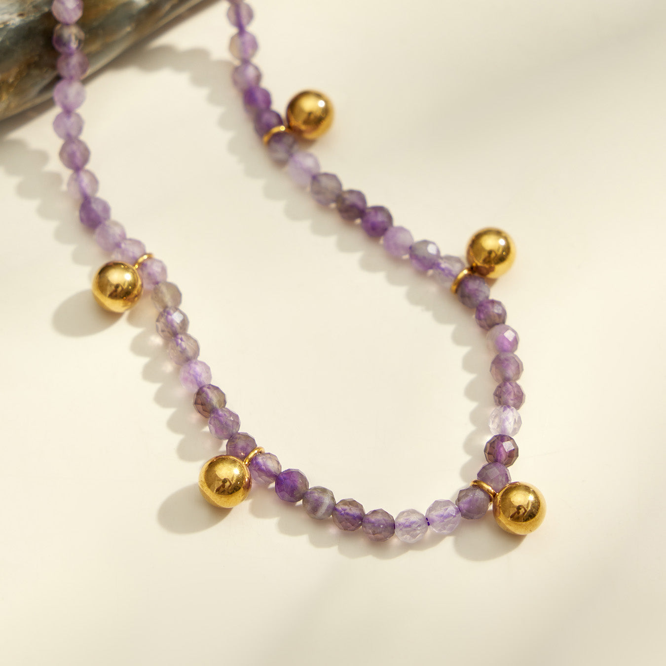 316L Stainless Steel 18K PVD Gold Colorful Natural Stone Necklace made with 316L stainless steel and 18K PVD gold finish for wholesale jewelry buyers - image 24
