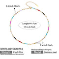 Multicolor Pearl Beaded Necklace / 44+7cm