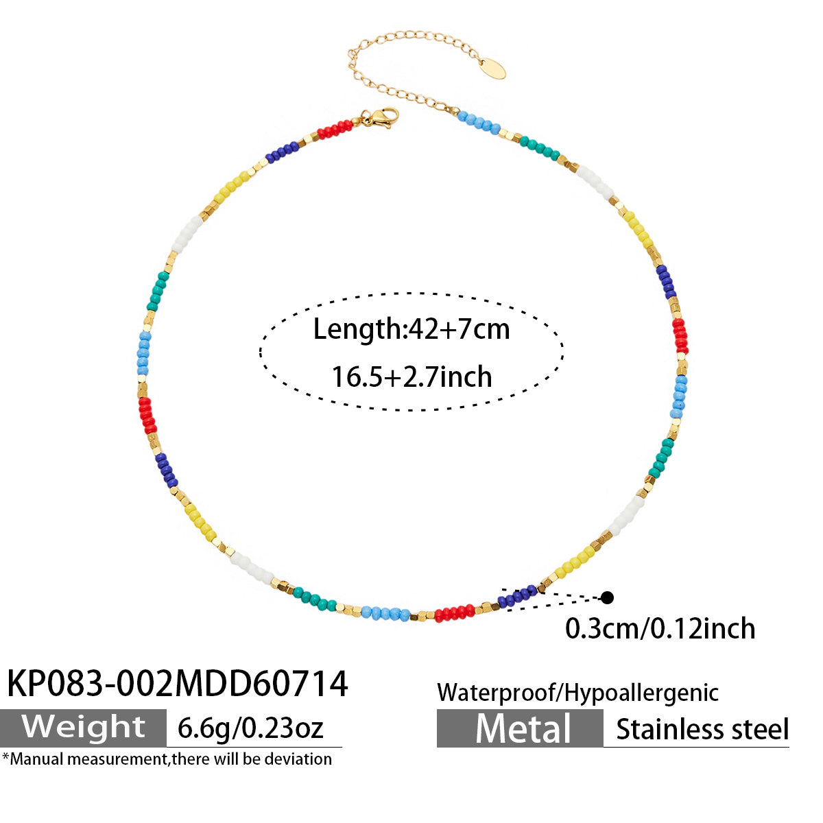 316L Stainless Steel 18K PVD Gold Colorful Natural Stone Necklace made with 316L stainless steel and 18K PVD gold finish for wholesale jewelry buyers - image 6