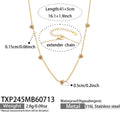 Necklace / Pink Zircon Gold / 5cm