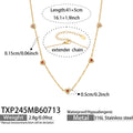 Necklace / Red Zircon Gold / 5cm