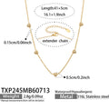 Necklace / White Zircon Gold / 5cm