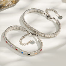 316L Stainless Steel 18K PVD Gold Colorful Zircon Bracelet made with 316L stainless steel and 18K PVD gold finish for wholesale jewelry buyers - image 16