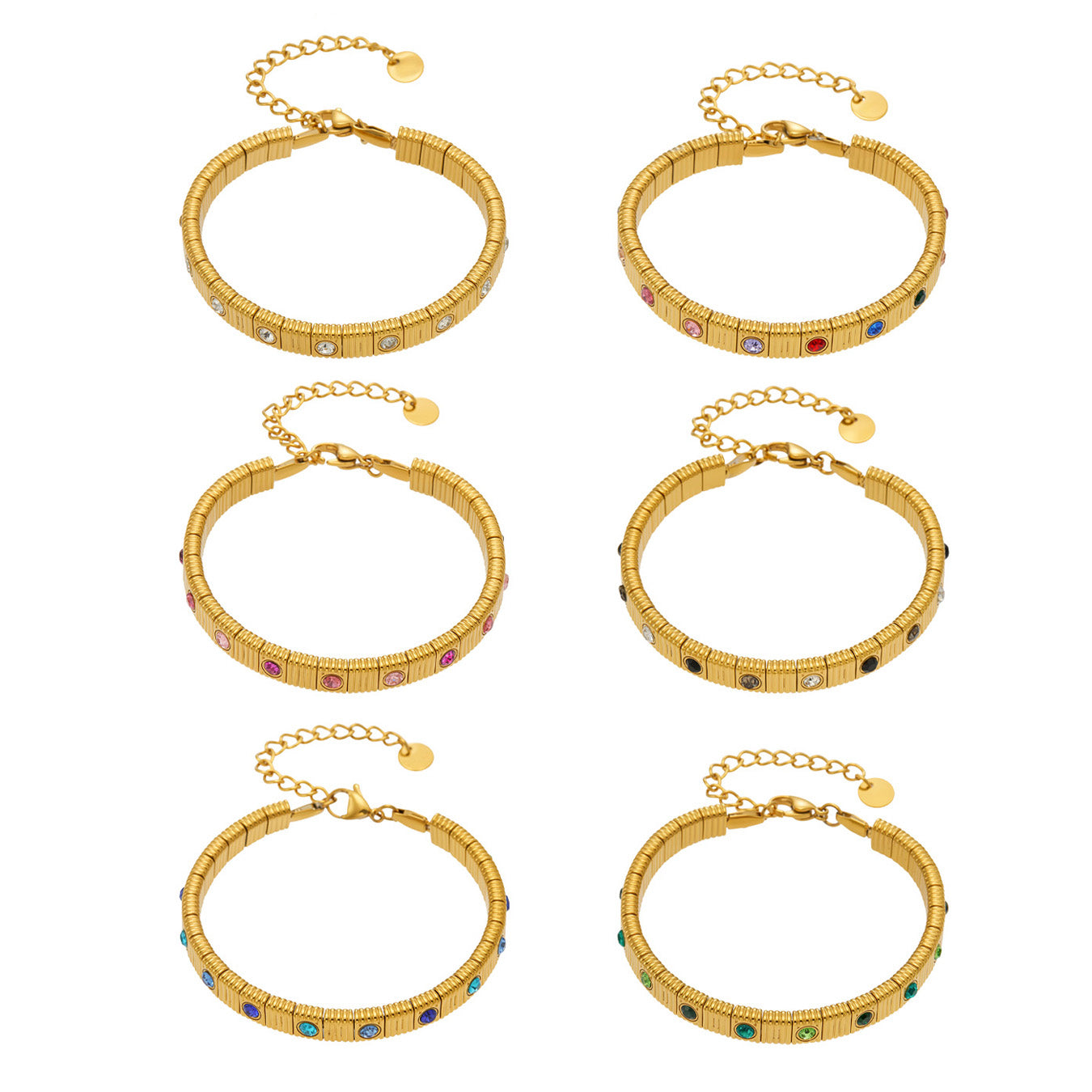 Stunning white zircon bracelet