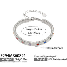 Chic pink zircon bracelet