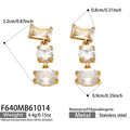 White ZirconGold / Earrings