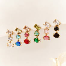 316L Stainless Steel 18K PVD Gold Colorful Zircon Earrings made with 316L stainless steel and 18K PVD gold finish for wholesale jewelry buyers - image 19