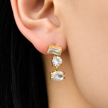 316L Stainless Steel 18K PVD Gold Colorful Zircon Earrings made with 316L stainless steel and 18K PVD gold finish for wholesale jewelry buyers - image 4