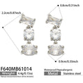 White ZirconSteel / Earrings