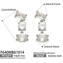 316L Stainless Steel 18K PVD Gold Colorful Zircon Earrings made with 316L stainless steel and 18K PVD gold finish for wholesale jewelry buyers - image 6