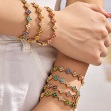 316L Stainless Steel 18K PVD Gold Colorful Zircon Matching Collection made with 316L stainless steel and 18K PVD gold finish for wholesale jewelry buyers - image 11