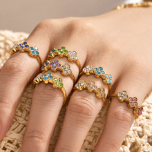 316L Stainless Steel 18K PVD Gold Colorful Zircon Matching Collection made with 316L stainless steel and 18K PVD gold finish for wholesale jewelry buyers - image 13