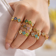 316L Stainless Steel 18K PVD Gold Colorful Zircon Matching Collection made with 316L stainless steel and 18K PVD gold finish for wholesale jewelry buyers - image 14