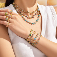 316L Stainless Steel 18K PVD Gold Colorful Zircon Matching Collection made with 316L stainless steel and 18K PVD gold finish for wholesale jewelry buyers - image 16
