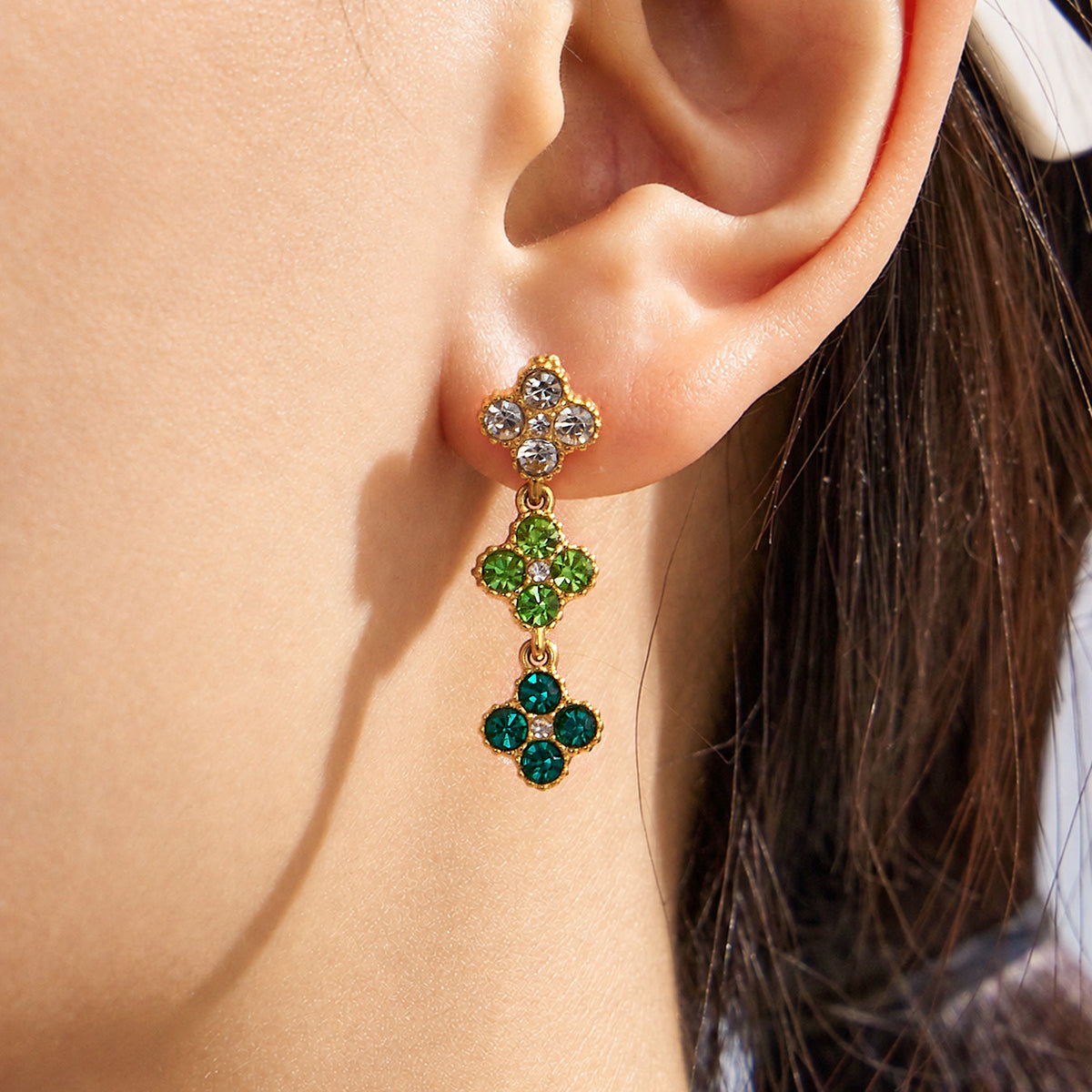 316L Stainless Steel 18K PVD Gold Colorful Zircon Matching Collection made with 316L stainless steel and 18K PVD gold finish for wholesale jewelry buyers - image 21
