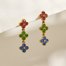 316L Stainless Steel 18K PVD Gold Colorful Zircon Matching Collection made with 316L stainless steel and 18K PVD gold finish for wholesale jewelry buyers - image 5