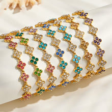 316L Stainless Steel 18K PVD Gold Colorful Zircon Matching Collection made with 316L stainless steel and 18K PVD gold finish for wholesale jewelry buyers - image 8