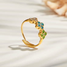 316L Stainless Steel 18K PVD Gold Colorful Zircon Matching Collection made with 316L stainless steel and 18K PVD gold finish for wholesale jewelry buyers - image 9