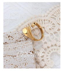 316L Stainless Steel 18K PVD Gold Concave Band Ring made with 316L stainless steel and 18K PVD gold finish for wholesale jewelry buyers - image 5