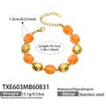 TXE603 – Bracelet / Yellow Resin Gold / 19+5 cm